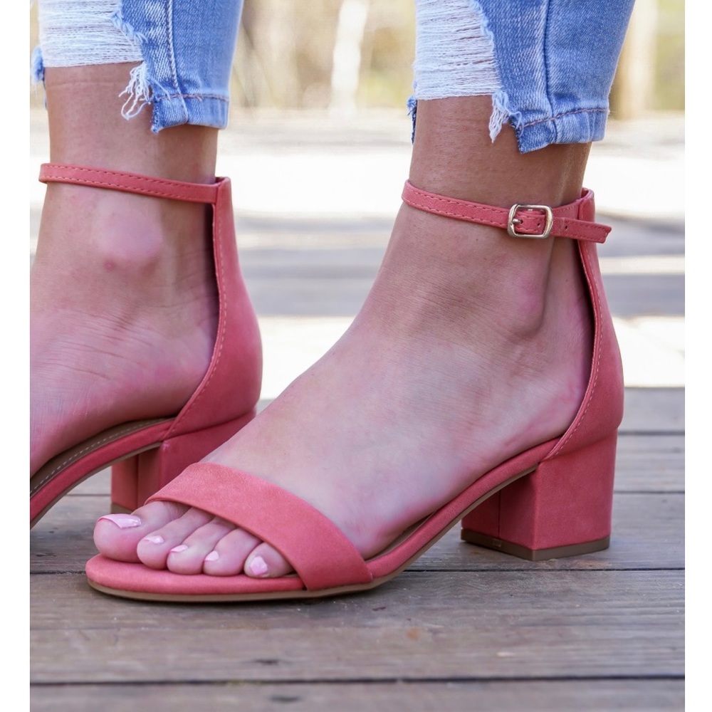 Dusty Coral Weekend Heels